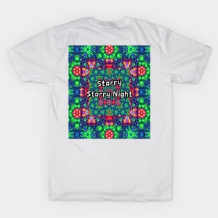 The starry night sky pattern. T-Shirt